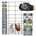 Cl�ture en grillage forestier, hauteur 150 / 15 / 30 l, 50 m, pour poules, li�vres et chevreuils (offerte). ...