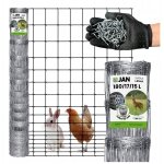 Cl�ture en grillage forestier, hauteur 180 / 17 / 15, longueur 50 m, �paisseur incluse, pour li�vres ...