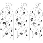 Cl�ture de jardin 3 pcs noir 112 x 40 cm acier vidaxl