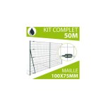 Cloture&jardin - kit grillage soudé gris 50m - jardimalin - maille 100x75mm - 1, 20 mètre Cloture&jardin - kit grillage soudé gris 50m - jardimalin - maille 100x75mm - 1, 20 mètre