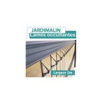 Cloture&jardin - lames occultation composite bois clair - 2m - jardimalin - 1, 23 mtre