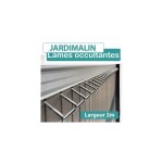 Cloture&jardin - lames occultation composite gris anthracite - 2m - jardimalin - 1, 93 mtre