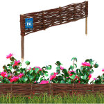 Cl�ture de jardin en palissade, bordure en osier, 60 x 10