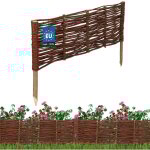 Cl�ture de jardin en palissade, bordure en osier, 60 x 20