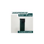 Cloture&jardin - poteau  clips vert - acier - jardipremium - 1, 07 mtre