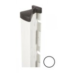 Cloture&jardin - poteau � encoches blanc - jardimalin - 2, 67 m�tres