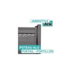 Cloture&jardin - poteau portail - portillon aluminium - hauteur 2m30 Cloture&jardin - poteau portail - portillon aluminium - hauteur 2m30