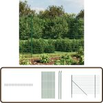 Clôture en treillis métallique vert 2x25 m acier galvanisé - clôture métal - clôture jardin - clôture ... Clôture en treillis métallique vert 2x25 m acier galvanisé - clôture métal - clôture jardin - clôture ...