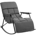 Clp - chaise � bascule cathy gris fonc� tissu