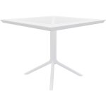 Clp - table lenval 80x80 cm blanc