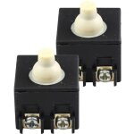Cm)lot de 2 interrupteurs de rechange pour meuleuse d'angle - anti - poussi�re - bouton poussoir - pour ...