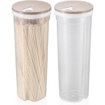 Coavas - 2 pièces boîte de rangement pour spaghetti, conteneurs de stockage de nouilles avec couvercle ... Coavas - 2 pièces boîte de rangement pour spaghetti, conteneurs de stockage de nouilles avec couvercle ...