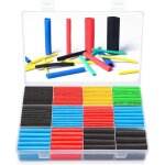 Coavas - 560 pi�ces gaines thermor�tractables, isolation electrique tube de c�ble d'enveloppe thermor�tractabl ...