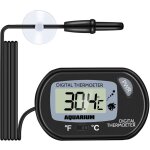 Coavas - thermomtre aquarium - lcd digital thermometre aquarium avec ventouse et sonde  immersion pour ...