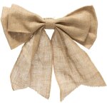 Cocarde en lin, dcoration de nol, 40 x 46 cm