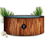 Coco bain piscine st tropez - pisicne hors sol 180cm de diam�tre - 1200litres - imitation bois