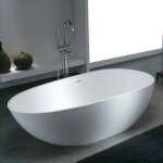 Cocoon 160 - baignoire ilot en solid surface 160 x 82 x 55(h) cm Cocoon 160 - baignoire ilot en solid surface 160 x 82 x 55(h) cm