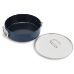 Cocotte antiadh�sive basse joseph joseph space de 28 cm (5 qt), poign�e rabattable de en acier inoxydable, ...