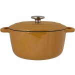 Cocotte avec couvercle - cosy & trendy - fontestic - fonte �maill�e - �24 cm - 4, 6 l - tous feux dont ...