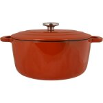 Cocotte avec couvercle - cosy & trendy - fontestic - fonte �maill�e - �28 cm - 6, 15 l - tous feux dont ...