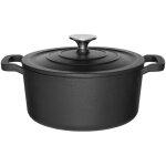 Cocotte en fonte avec couvercle capacite de 33 l