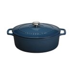 Cocotte en fonte ovale 29 cm river - sublime - chasseur