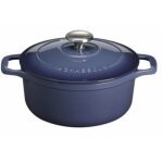 Cocotte en fonte ronde 28 cm river - sublime - chasseur