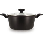Cocotte - menastyl - 6020647 - aluminium forg� - 24 cm - noir - compatible tous feux dont induction