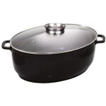 Cocotte mijoteuse ovale 43cm / 11l noir - baumalu - 384931