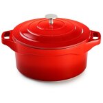 Cocotte ronde magma fonte d'aluminium avec couvercle alu - pradel