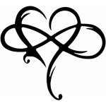 Coeur infini acier mural, dcoration murale en mtal, signe de coeur infini en mtal, fer forg dcoration, ...