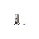 Cofan - radiateur huile blanche orientable 2500w avec thermostat rglable et scurit incendie / anti ...