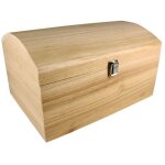 Coffre en bois couvercle bomb a 35 x 25 x 19, 5 cm