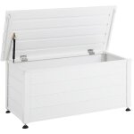 Beliani ? coffre de jardin en aluminium 113 x 50 x 52 cm ? r�sistant � l'eau ? capacit� 190l ? finition ...