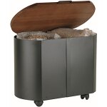 Coffre � granul�s � roulettes kelros edilinox