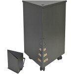 Coffre � granul�s � roulettes solvak edilinox - coloris anthracite