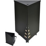 Coffre � granul�s � roulettes solvak edilinox - coloris noir