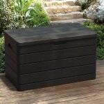 Toomax - chalet & jardin coffre de jardin 320 kg en rsine anthracite - dolomiti 500l ? 130 cm