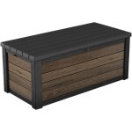 Coffre de jardin keter deco 150g noyer 570l avec si�ge - effet bois 151, 7 x 72, 5 x 70 cm - keter