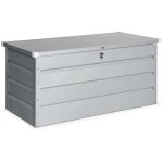 Coffre de jardin en mtal - detroit - 385l gris aluminium