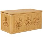 Coffre  jouets enfant bohme en rotin naturel - 80 x 40 x 40 cm - arlo