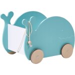 Coffres � jouets en mdf � roulettes en forme de baleine rangement pour jouets meuble enfant bleu wooli ...