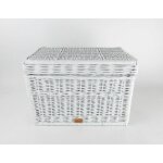 Coffre � jouets en osier blanc 60