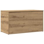 Coffre de rangement ch�ne artisanal 84x42x46 cm bois ing�nierie cfw805792