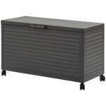 Hesperide - coffre de rangement edenio graphite s 130 x 60, 4 x 78cm en aluminium - hespride