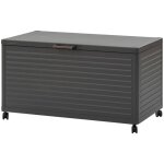 Hesperide - coffre de rangement edenio graphite m 141, 6 x 72 x 78cm en aluminium - hespride