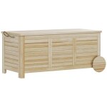 Coffre de rangement jardin 185 l �tanche avec roulettes et assise bois