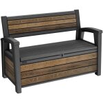 Coffre en r�sine deco bench 60 noyer - keter
