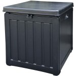 Gardiun - coffre en rsine extrieur soften small 42, 8x42, 8x46, 4 cm 76l, sangle de fixation pour couvercle ...