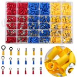 Coffret 480 ensemble de connecteurs de cable � sertir, cosses � sertir isol�es, raccord rapide electrique ...